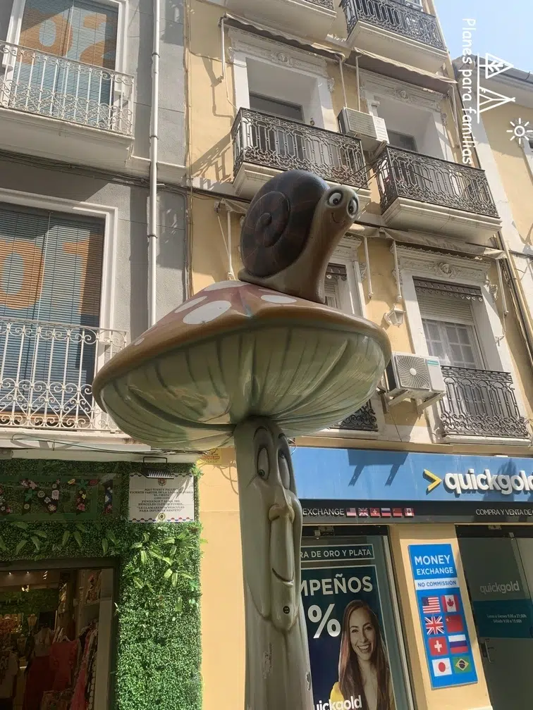 Calle de las setas en alicante