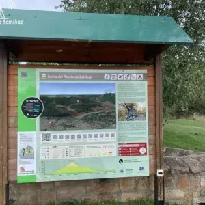 Parking de la senda del Roblón de Estalaya en Cervera de Pisuerga