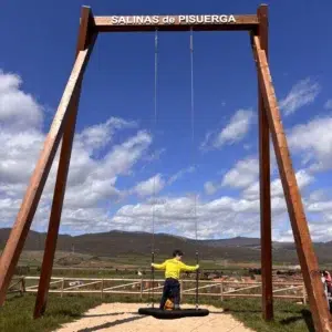 Columpio gigante de Salinas de Pisuerga