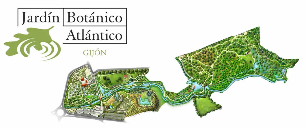 Plano del Jardín Botánico de Gijón