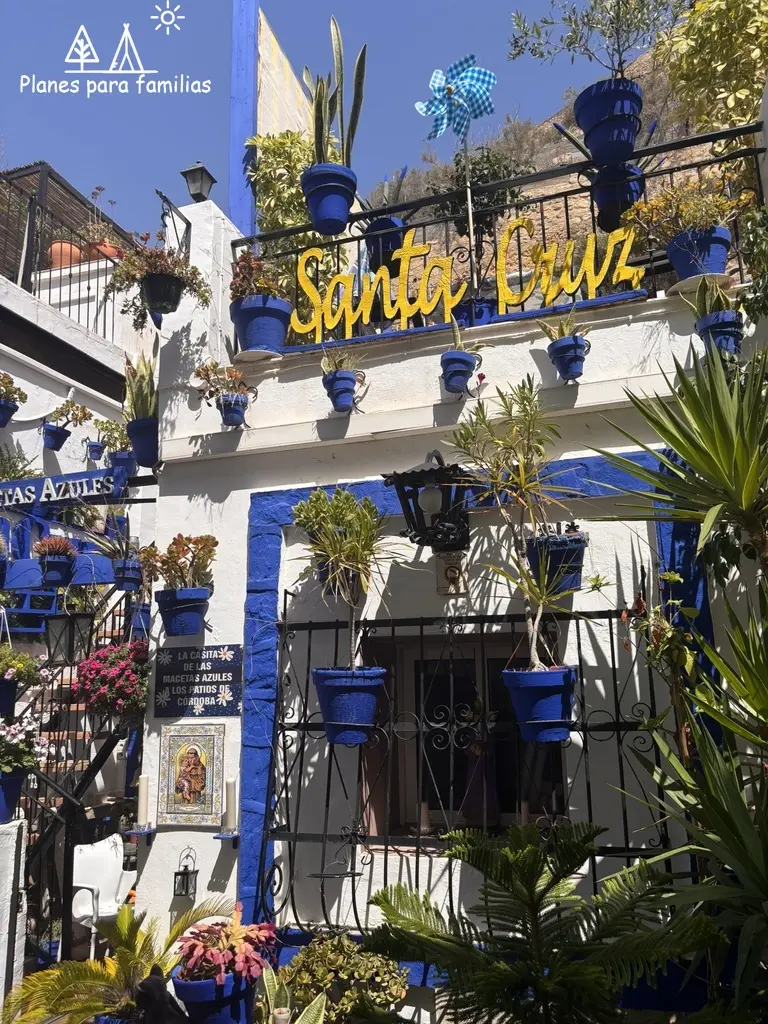 Casita de las macetas azules en Alicante
